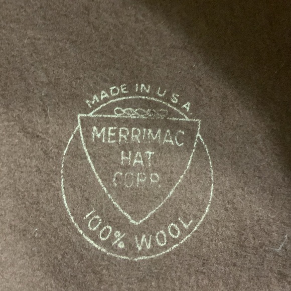 Vintage Brown wool w/ wire feather Merrimac hat Excellent condition!!! - Picture 9 of 10